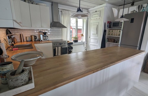Nasviken House | Mysig stuga med härlig utsikt över sjö och berg. Husdjurs vänligt!