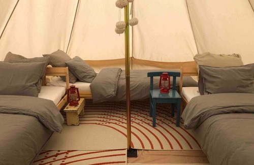 Agunnaryd RV Rental | Nature Bell-tent with lakeside view