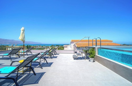 Tavronitis Villa | Naval villa-Panoramic sea view villa with heated roof pool