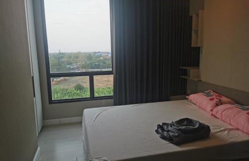 Minburi Apartment | Near Safari Park and BTS Bangchan condo swimming, fitness, cooking, family-friendly rental