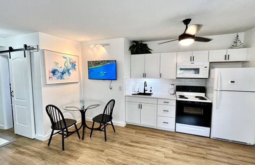 Dunedin Apartment | NEW! 1-blk to Waterfront, Sunsets, Bike Path. Tri-plex Studio Apartment