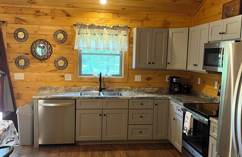 Deep Gap Cabin | New Cabin with Fiber OPTICS WIFI,HOT TUB, STOCKED CREEK