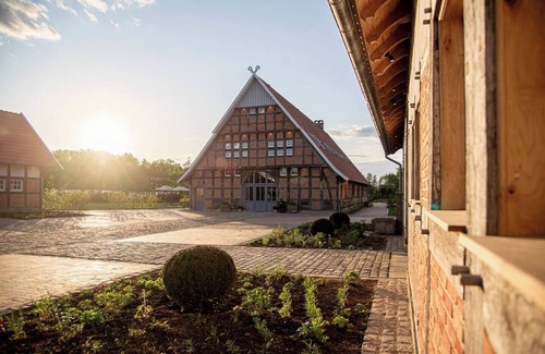 Ankum House | NEW: HackmannsHof. Half-timbered farmhouse in the countryside [from fall: sauna]