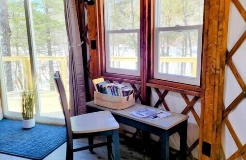 North Penobscot House | New YURT on the bank of the Penobscot river. Near Baxter & National monument