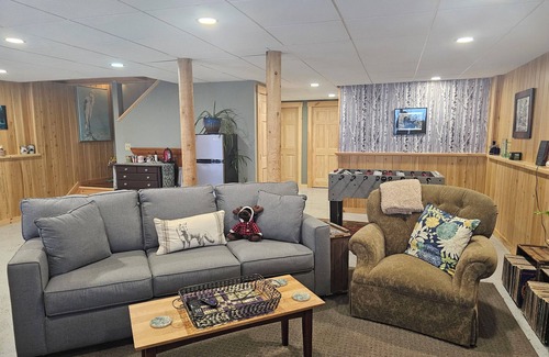 Rangeley House | Newly built cedar Log Home overlooking Rangeley Lake with views galore