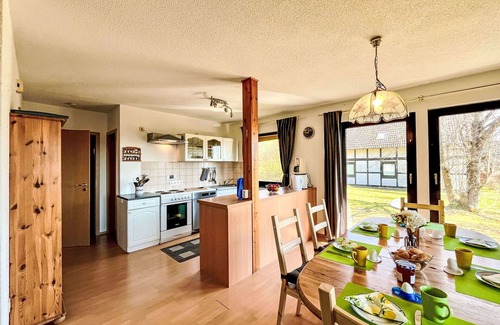 Frankenau House | Nice apartment in villa for 4 guests with WIFI, TV, terrace and pets allowed