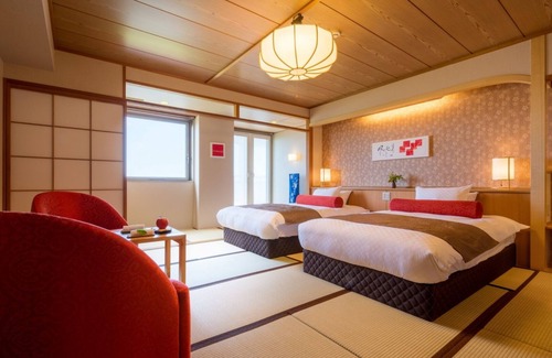 Ajigasawa Hotel | Nonsmoking Oceanfacing Japanesestyle room Twin bed | Buffet plan Allinclusive/Nishitsugarugun Aomori