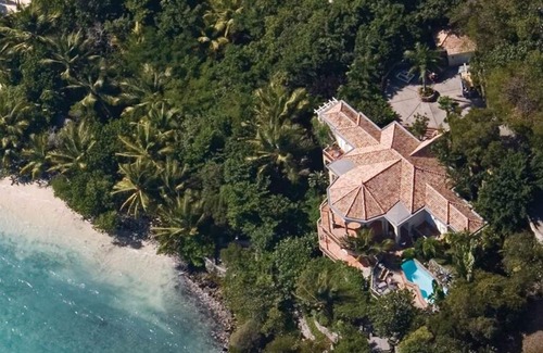 Maho Bay Quarter Villa | North Shore Waterfront with Beach Access & Big Views of the Clear Water Below