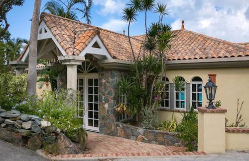 Maho Bay Quarter Villa | North Shore Waterfront with Beach Access & Big Views of the Clear Water Below