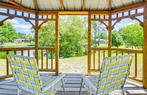 Crescent City House | Northeast Florida Home with Pond Views and Fire Pit!
