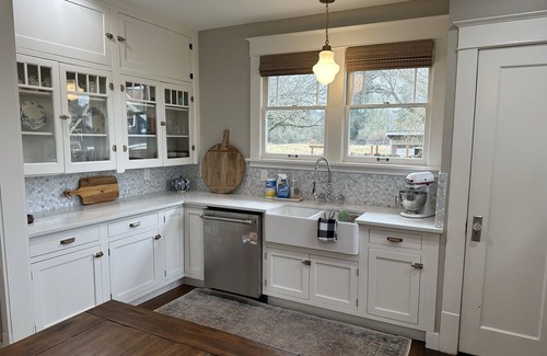 Roy Other | nRenovated farmhouse on 7 ac sleeps 16, hot tub, horses, AC, BBQ, huge kitchen