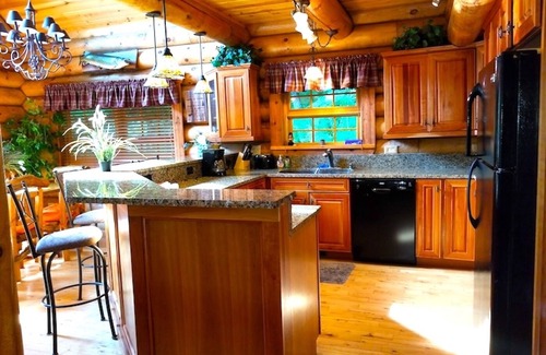 Harpers Ferry Cabin | Paint Creek Lodge . 5 Bedroom A-Frame Log Cabin W/Hot Tub & Swimming Pond