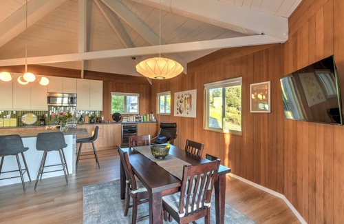 Sea Ranch House | Panoramic Ocean Views Serene, Updated Architectural Gem with Hot Tub