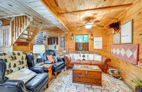 Roaring Gap House | Patio and Fire Pit Charming Cabin in Roaring Gap!