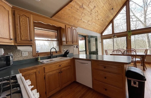 Unaka Ski Chalet | Peace, Quiet, Nature, Rivers, Mountains, Hiking & a Park-like fenced yard.