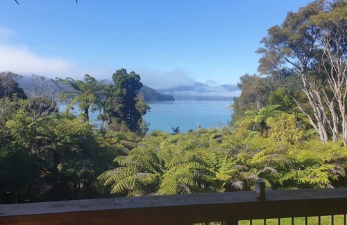 Mt Richmond Forest Park House | Pelorus Sound Log Home - Off Grid Paradise