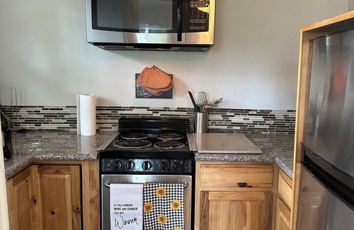 Tahoe Village Condo | Pet friendly 2BR condo with a deck!