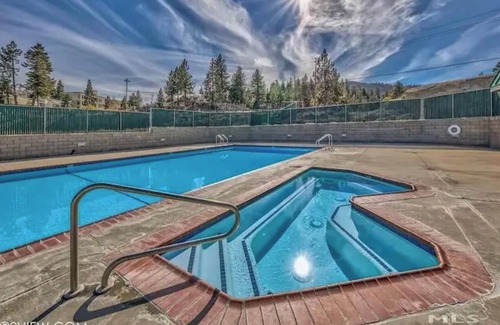 Tahoe Village Condo | Pet friendly 2BR condo with a deck!
