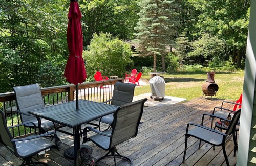 Thompsonville Cabin | Pet-Friendly, Betsie River Retreat - Sleeps 10 - Ski, Fish, and More!