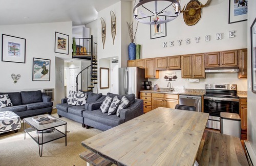 Keystone Condo | Pets OK~Steps to Keystone Resort w/Pool & Hot Tub