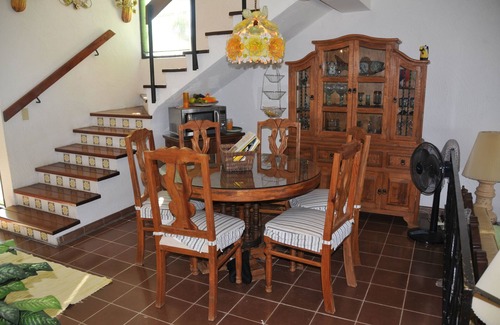 San Carlos Condo | Pilar Beachfront, huge porch, palms, hear waves 24/7, 3BR & 1 BR Beach Condos