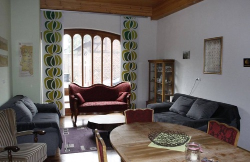 Kirchberg Apartment | Pilgrims' and hikers' hostel Altes Forstamt - A bed in the shared room of the