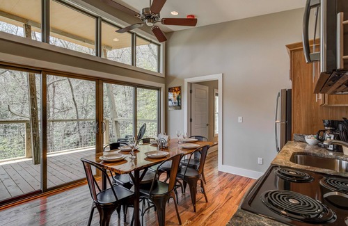 Pisgah Forest Cabin | PILOT COVE 1 BR Cabin - Modern Luxury w/Nature!