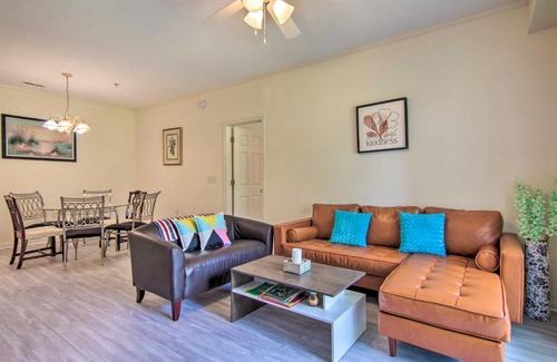 Villages of Five Points Apartment | Porch and Community Perks Walkable Lewes Condo