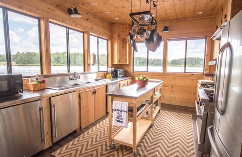 Rupert House | Private 70 Acre Lake, Glamping Tents, 2 Homes, Lakefront Dock House