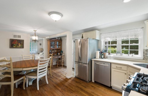 East Quogue House | Private and Peaceful East Quogue Home, Outdoor Entertaining Space with Pool.