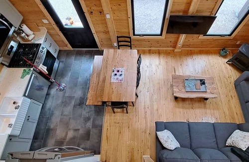 Antigonish County Cabin | Private lakefront log cabin with year-round hot tub.