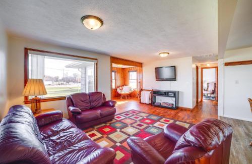 Tefft House | Private Patios and Sunset Views Francesville Home