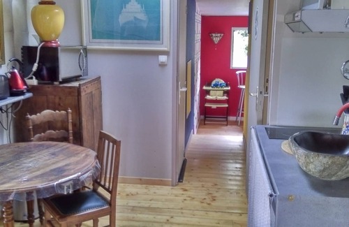 Soucelles Apartment | Private, quiet accommodation in architect-designed house with pool, spa, private garden