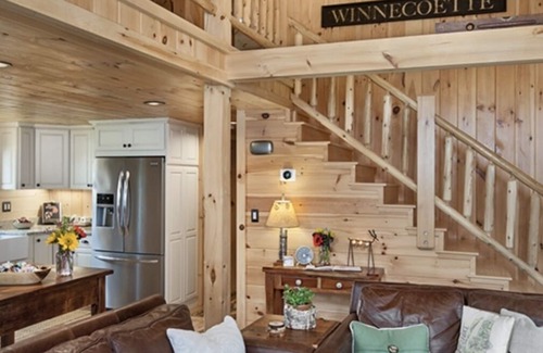 Lochmere Cabin | Private sandy beach, hiking, paddle boards,canoes, kayaks, fire pit,dog friendly