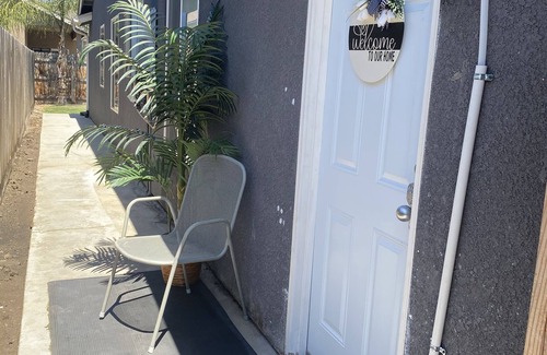 Tulare House | Private Studio with private entrance includes driveway parking space.