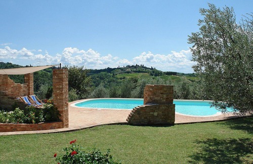 Certaldo Villa | Private Villa with private pool, WIFI, TV, patio, panoramic view, parking, close to San Gimignano