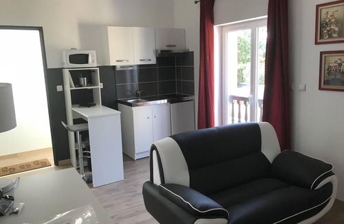 Lamagistere Apartment | Quiet and independent furnished apartment in park green screen