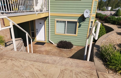 Ashton Creek Condo | Quiet, forest view condo at Mabel Lake - Dog friendly!