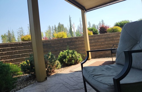 Ashton Creek Condo | Quiet, forest view condo at Mabel Lake - Dog friendly!