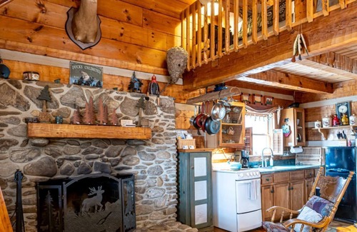 Weaverville Cabin | Quintessential Private Log Cabin with Brand New Hot Tub