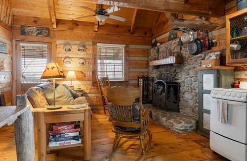 Weaverville Cabin | Quintessential Private Log Cabin with Brand New Hot Tub