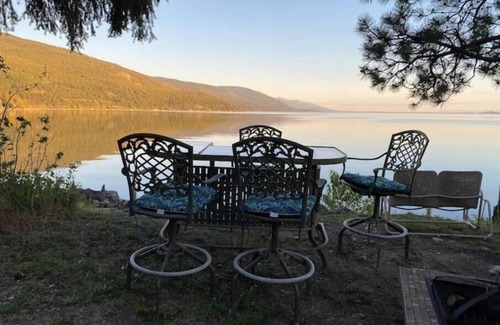 Woods Bay House | RARE FIND: Over 200' of Flathead Lake Lakefront with distinctive home