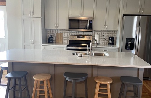 Cascade House | Recently renovated 2-story 3 bedroom house next to river & falls in Cascade, IA