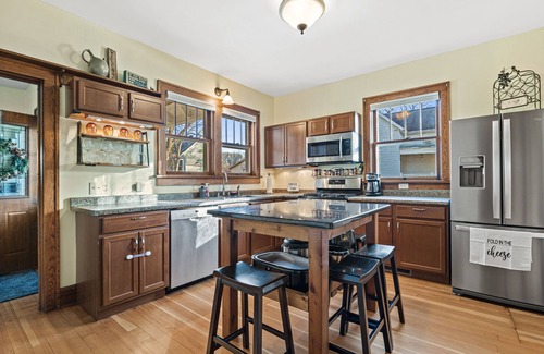 Green Lake House | Red Brick Home across the street from Green Lake and near downtown!