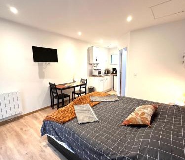 Plouedern Apartment | Refuge des voyageurs - studio neuf - Ancrage indépendant Rez de jardin