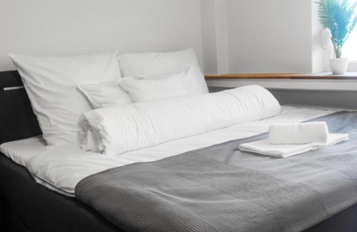 Mittelmeiderich Apartment | Relax Oasis with 65 SmartTV, Kitchen and Balcony