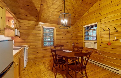 Northport Cabin | Relaxing two-bedroom dog-friendly cabin with fireplace, AC, hiking & fun