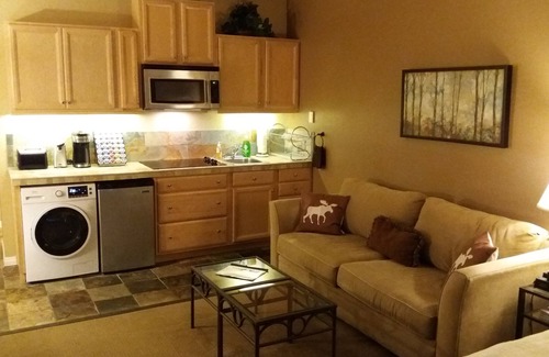 North Park City Apartment | Remodeled Prospector Condo, Washer/Dryer, Fireplace, Kitchen, on Free Bus Route!