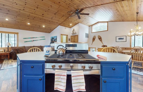 Tahoma House | Renovated home with updated interior, hot tub, & wood stove - dog-friendly