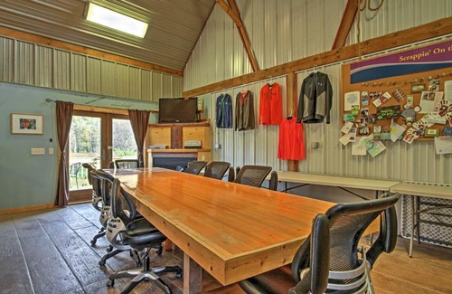Winona House | Renovated Winona Barn with 2 Decks on 80-Acre Lot!